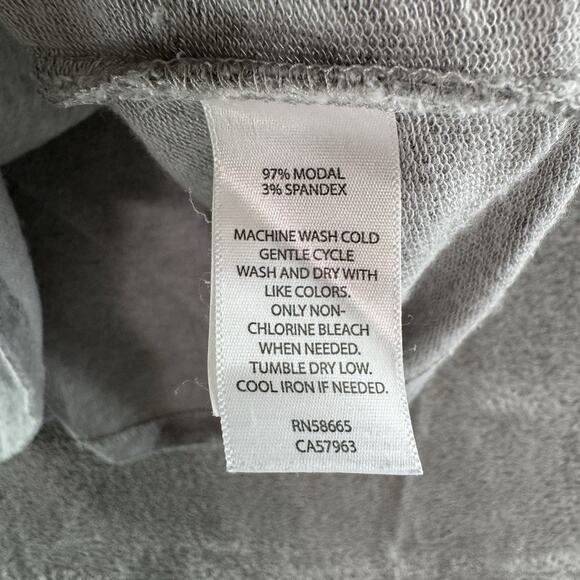 Athleta Dress Womens XXS Gray Terry Mini Cut Out Long Sleeve Crew Neck Stretch - Picture 12 of 12